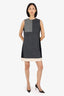 Edun Black/Grey Wool/Angora Sleeveless Dress Size 8