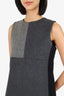 Edun Black/Grey Wool/Angora Sleeveless Dress Size 8