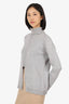 Eleventy Grey Wool/Cashmere Turtle Neck Sweaters Size M