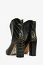 Paris Texas Croc Black/Gold Croc Embossed Ankle Boots Size 39