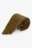 Salvatore Ferragamo Green Floral Print Silk Tie
