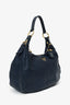 Prada Blue Soft Calf Leather Hobo Bag
