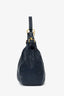 Prada Blue Soft Calf Leather Hobo Bag