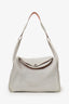 Hermès 2013 Light Grey Clemence Leather Lindy 30