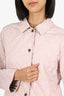 Burberry London Pink Quilted Light Weight Jacket Size S