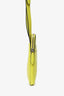 Salvatore Ferragamo Yellow Calfskin Gancini Embossed Travel Pouch