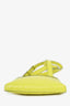 Salvatore Ferragamo Yellow Calfskin Gancini Embossed Travel Pouch