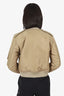 Saint Laurent Brown Padded Bomber Jacket Size 36