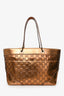 Gucci Gold Leather Guccissima Punch Tote