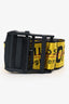 Off-White Yellow/Black Logo Industrial Skinny Waist Belt