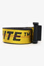 Off-White Yellow/Black Logo Industrial Skinny Waist Belt