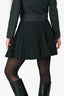 Red Valentino Black Pleated Mini Skirt Size 38
