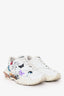 Valentino x Undercover White Leather Butterfly Print Sneakers Size 38