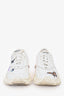 Valentino x Undercover White Leather Butterfly Print Sneakers Size 38