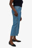 Lanvin Vintage Blue Crop Relaxed Fit Jeans Size 40