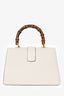 Gucci Cream/Red/Navy Leather Bomboo Handle Medium Dionysus Bag with Strap
