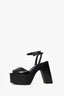 Coperni Black Bridge Platform Sandals Size 40