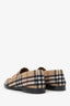 Burberry Beige Wool House Check Pattern Loafers Size 39