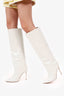 Paris Texas White Patent Leather Knee High Boots Size 39