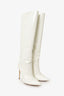 Paris Texas White Patent Leather Knee High Boots Size 39