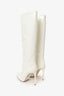 Paris Texas White Patent Leather Knee High Boots Size 39