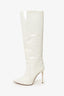 Paris Texas White Patent Leather Knee High Boots Size 39