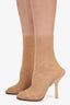 Burberry Tan Mesh 110mm Ankle Boots Size 39