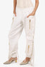 Balmain White Multi Strap Denim Cargo Pant Size 34