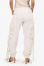 Balmain White Multi Strap Denim Cargo Pant Size 34