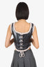 Jean Paul Gaultier Black Leather 'The Laminated' Tank Top Size 40