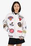 Supreme x Nike 2018 White NBA Teams Warm-Up Jacket Size M