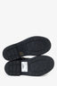 Fendi Black Leather Fendigraphy Combat Boots Size 37