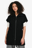 Hermès Black Double Faced Cashmere Zip Up Wrap Vest Size 36