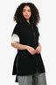 Hermès Black Double Faced Cashmere Zip Up Wrap Vest Size 36