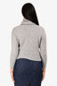 The Row Grey Cashmere/Silk Turtle Neck Sweater Est. Size XS