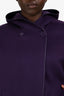 Loro Piana Purple Cashmere Hooded Cape Style Coat Size M