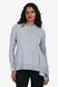 Stella McCartney 2015 Grey Wool/Silk Asymmetrical Sweater Size 36