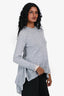 Stella McCartney 2015 Grey Wool/Silk Asymmetrical Sweater Size 36
