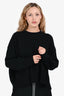 Helmut Lang Black Wool/Cashmere Open Back Sweater Size XS