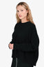Helmut Lang Black Wool/Cashmere Open Back Sweater Size XS