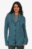 Chloe Blue Alpaca/Wool Button-Up Cardigan Size XS