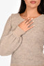 Chloe Beige Wool/Mohair Bell Sleeve Sweater Size XS