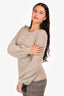 Chloe Beige Wool/Mohair Bell Sleeve Sweater Size XS