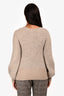 Chloe Beige Wool/Mohair Bell Sleeve Sweater Size XS