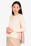 Sacai 2013 Yellow/Pink Wool Lace Detail Cardigan Size 1