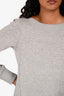 Sacai Luck Grey Cinch Bottom Sweater Size 1