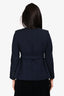 Stella McCartney 2010 Navy Belted Coat Size 38