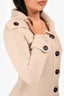 Burberry London Beige Wool Pocket Detail Long Cardigan Size XS