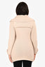 Burberry London Beige Wool Pocket Detail Long Cardigan Size XS