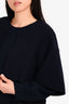 Burberry Prorsum Navy Cape Style Sweater Size XS